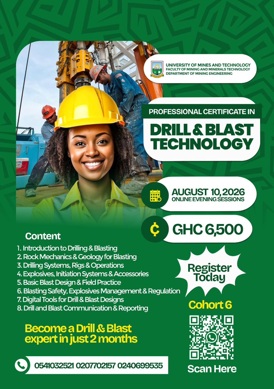 Professional Certificate in Drill & Blast Technology (Cohort 6) flyer
